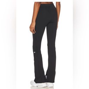 Alo High Waist Zip It Flare Legging in Black